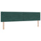 vidaXL Headboard Wall-mounted with Headboard Dark green 200 cm Velvet