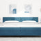vidaXL Headboard Wall-mounted with Headboard Dark blue 200 cm Velvet