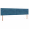vidaXL Headboard Wall-mounted with Headboard Dark blue 200 cm Velvet