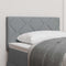vidaXL Fabric Headboard Geometric Manual Light grey 80 cm Fabric