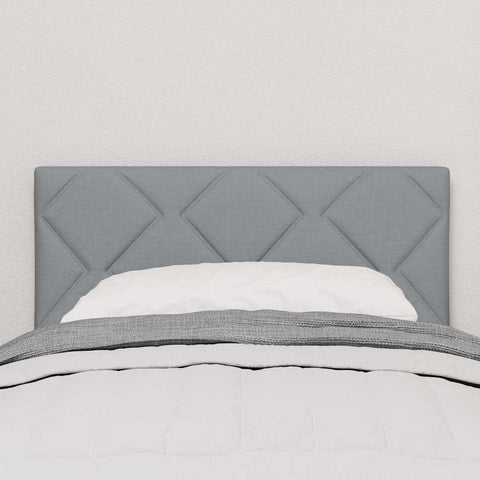 vidaXL Fabric Headboard Geometric Manual Light grey 80 cm Fabric