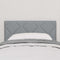 vidaXL Fabric Headboard Geometric Manual Light grey 80 cm Fabric