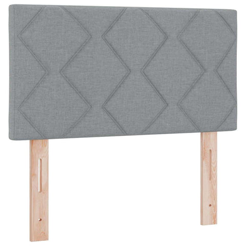 vidaXL Fabric Headboard Geometric Manual Light grey 80 cm Fabric