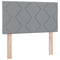 vidaXL Fabric Headboard Geometric Manual Light grey 80 cm Fabric