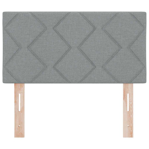 vidaXL Fabric Headboard Geometric Manual Light grey 80 cm Fabric
