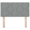 vidaXL Fabric Headboard Geometric Manual Light grey 80 cm Fabric