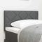 vidaXL Fabric Headboard Geometric Manual Dark Grey 80 cm Fabric