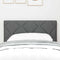 vidaXL Fabric Headboard Geometric Manual Dark Grey 80 cm Fabric