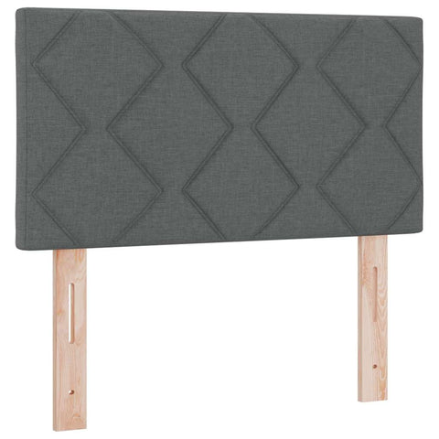 vidaXL Fabric Headboard Geometric Manual Dark Grey 80 cm Fabric