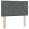vidaXL Fabric Headboard Geometric Manual Dark Grey 80 cm Fabric