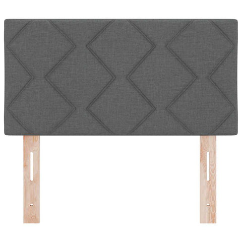 vidaXL Fabric Headboard Geometric Manual Dark Grey 80 cm Fabric
