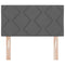 vidaXL Fabric Headboard Geometric Manual Dark Grey 80 cm Fabric