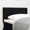 vidaXL Fabric Headboard Geometric with Headboard Black 80 cm Fabric