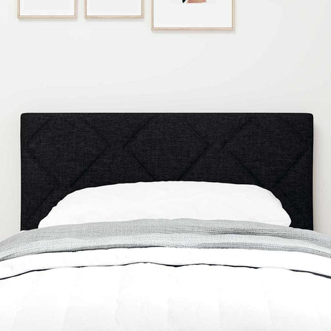 vidaXL Fabric Headboard Geometric with Headboard Black 80 cm Fabric