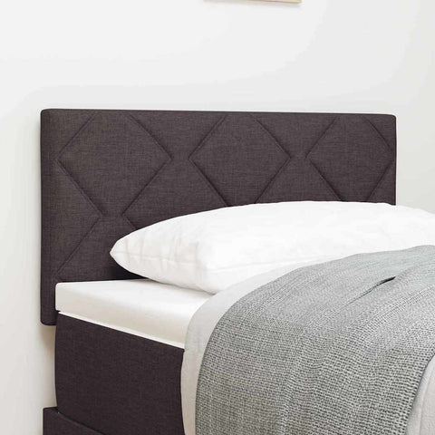 vidaXL Fabric Headboard Geometric Manual Dark brown 80 cm Fabric
