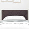 vidaXL Fabric Headboard Geometric Manual Dark brown 80 cm Fabric