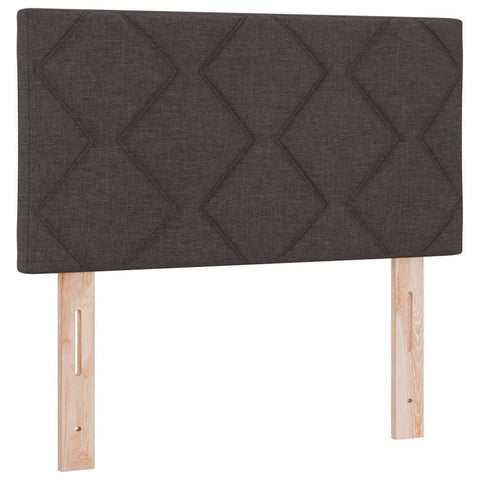vidaXL Fabric Headboard Geometric Manual Dark brown 80 cm Fabric