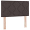 vidaXL Fabric Headboard Geometric Manual Dark brown 80 cm Fabric