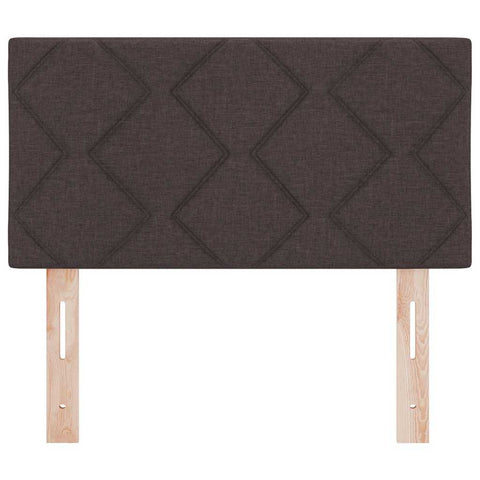 vidaXL Fabric Headboard Geometric Manual Dark brown 80 cm Fabric