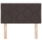 vidaXL Fabric Headboard Geometric Manual Dark brown 80 cm Fabric