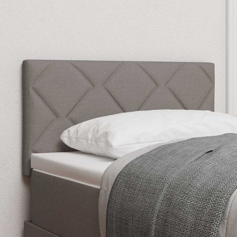 vidaXL Fabric Headboard Geometric with Headboard Taupe 80 cm Fabric
