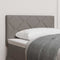 vidaXL Fabric Headboard Geometric with Headboard Taupe 80 cm Fabric