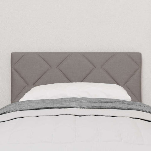 vidaXL Fabric Headboard Geometric with Headboard Taupe 80 cm Fabric