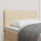 vidaXL Fabric Headboard Geometric with Headboard Cream 80 cm Fabric