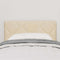 vidaXL Fabric Headboard Geometric with Headboard Cream 80 cm Fabric