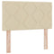 vidaXL Fabric Headboard Geometric with Headboard Cream 80 cm Fabric
