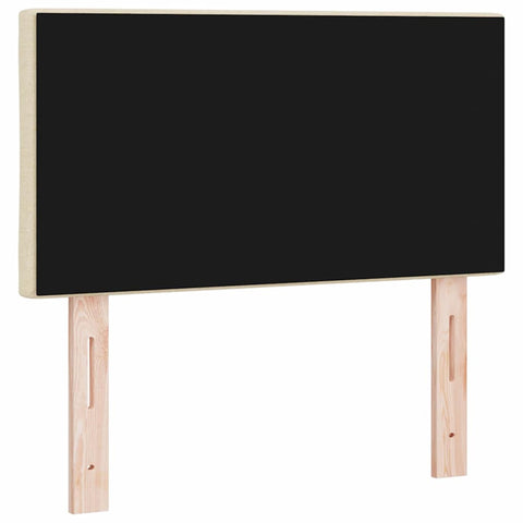 vidaXL Fabric Headboard Geometric with Headboard Cream 80 cm Fabric