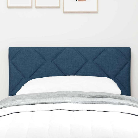 vidaXL Fabric Headboard Geometric with Headboard Blue 80 cm Fabric