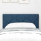 vidaXL Fabric Headboard Geometric with Headboard Blue 80 cm Fabric