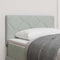 vidaXL Headboard Wall-mounted Geometric Manual Light grey 80 cm Velvet