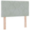 vidaXL Headboard Wall-mounted Geometric Manual Light grey 80 cm Velvet