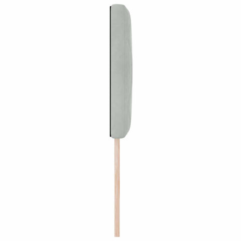 vidaXL Headboard Wall-mounted Geometric Manual Light grey 80 cm Velvet