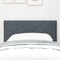 vidaXL Headboard Wall-mounted Geometric Manual Dark grey 80 cm Velvet