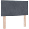vidaXL Headboard Wall-mounted Geometric Manual Dark grey 80 cm Velvet