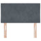 vidaXL Headboard Wall-mounted Geometric Manual Dark grey 80 cm Velvet