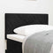 vidaXL Headboard Wall-mounted Geometric Manual Black 80 cm Velvet