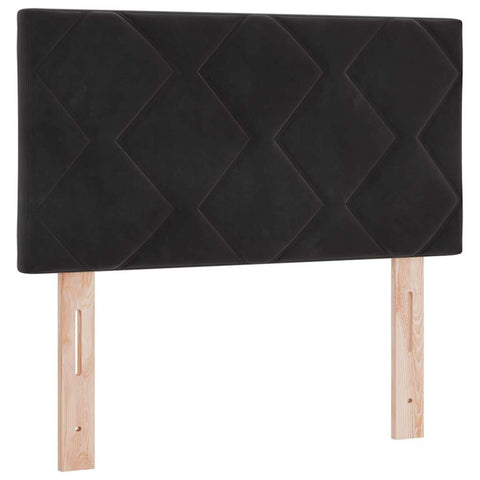 vidaXL Headboard Wall-mounted Geometric Manual Black 80 cm Velvet