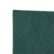 vidaXL Headboard Wall-mounted Geometric Manual Dark green 80 cm Velvet