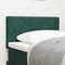 vidaXL Headboard Wall-mounted Geometric Manual Dark green 80 cm Velvet