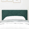 vidaXL Headboard Wall-mounted Geometric Manual Dark green 80 cm Velvet