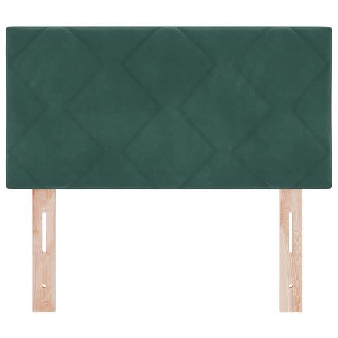 vidaXL Headboard Wall-mounted Geometric Manual Dark green 80 cm Velvet
