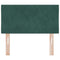 vidaXL Headboard Wall-mounted Geometric Manual Dark green 80 cm Velvet