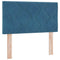 vidaXL Headboard Wall-mounted Geometric Manual Dark blue 80 cm Velvet