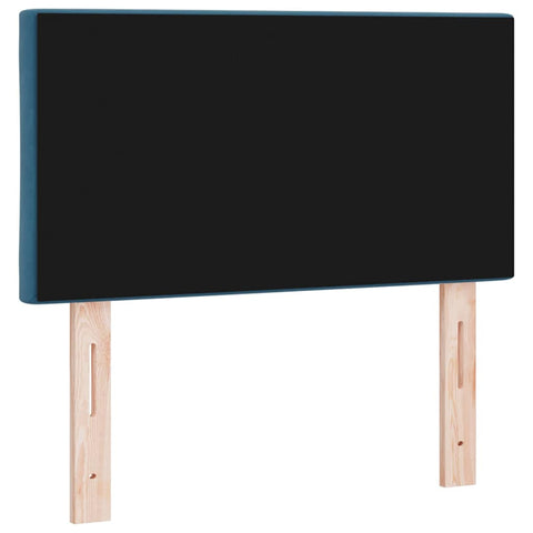 vidaXL Headboard Wall-mounted Geometric Manual Dark blue 80 cm Velvet