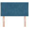 vidaXL Headboard Wall-mounted Geometric Manual Dark blue 80 cm Velvet