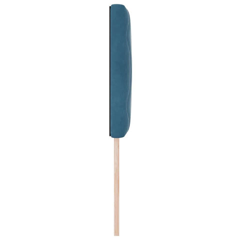 vidaXL Headboard Wall-mounted Geometric Manual Dark blue 80 cm Velvet